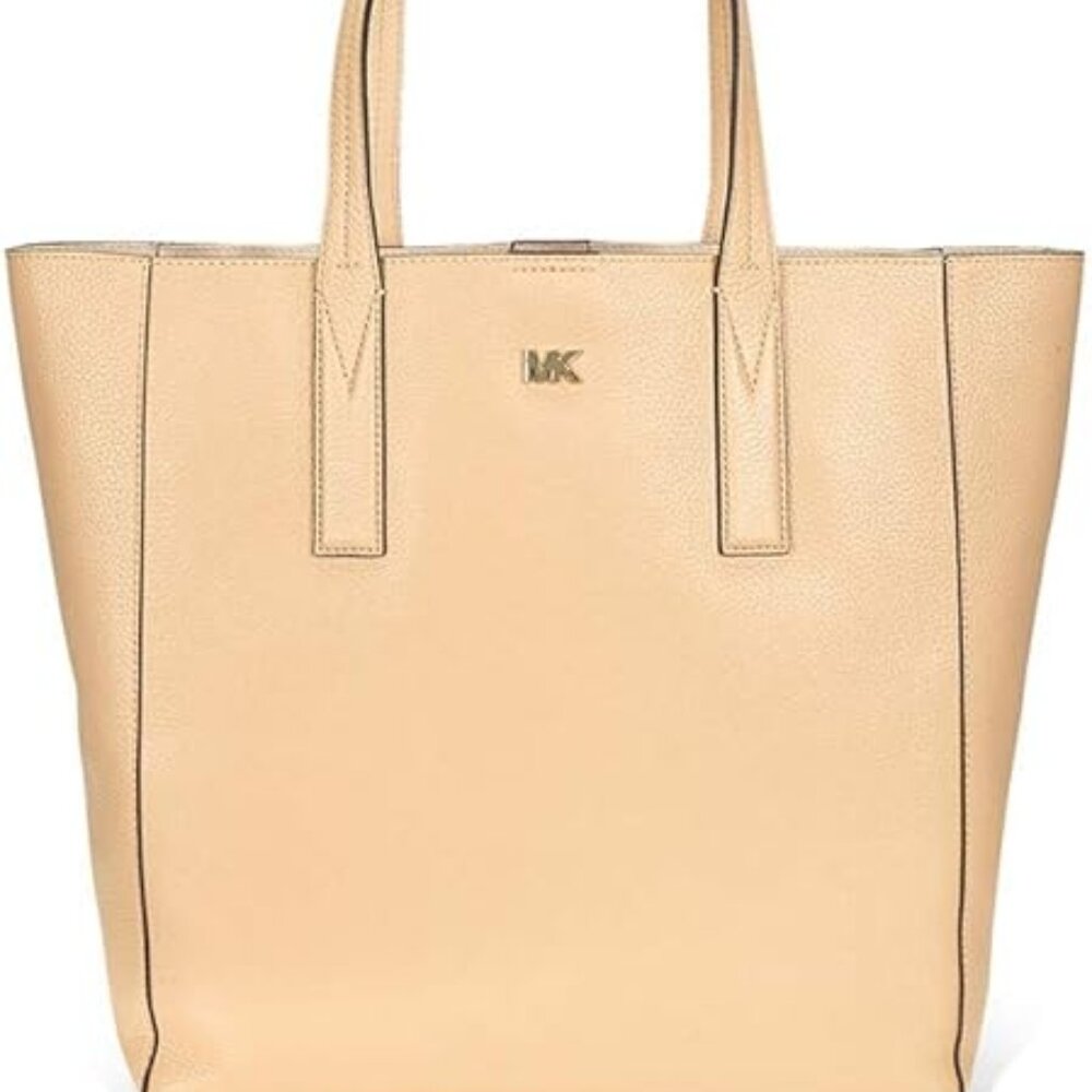 Michael Kors Junie Butternut Beige Pebbled Leather Tote